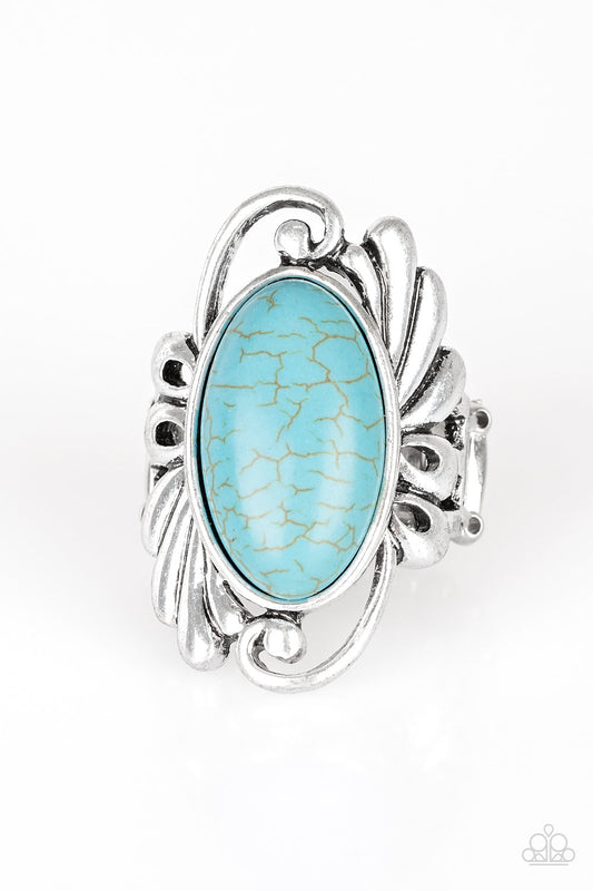 Paparazzi Sedona Sunset Blue Stone Ring
