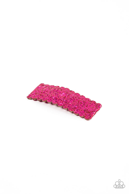 Paparazzi Shimmery Sequinista Pink Hairbow / Hair Clip - P7SS-PKXX-276XX