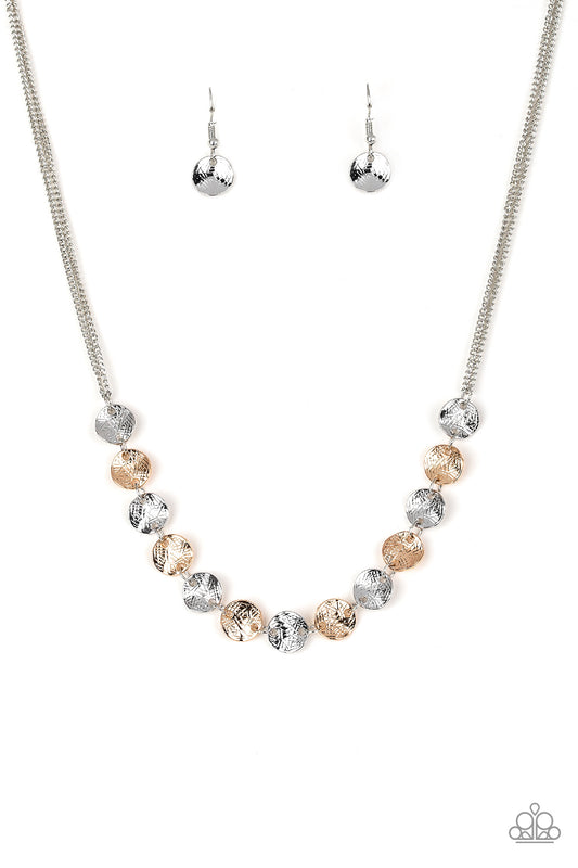 Paparazzi Simple Sheen Silver Short Necklace