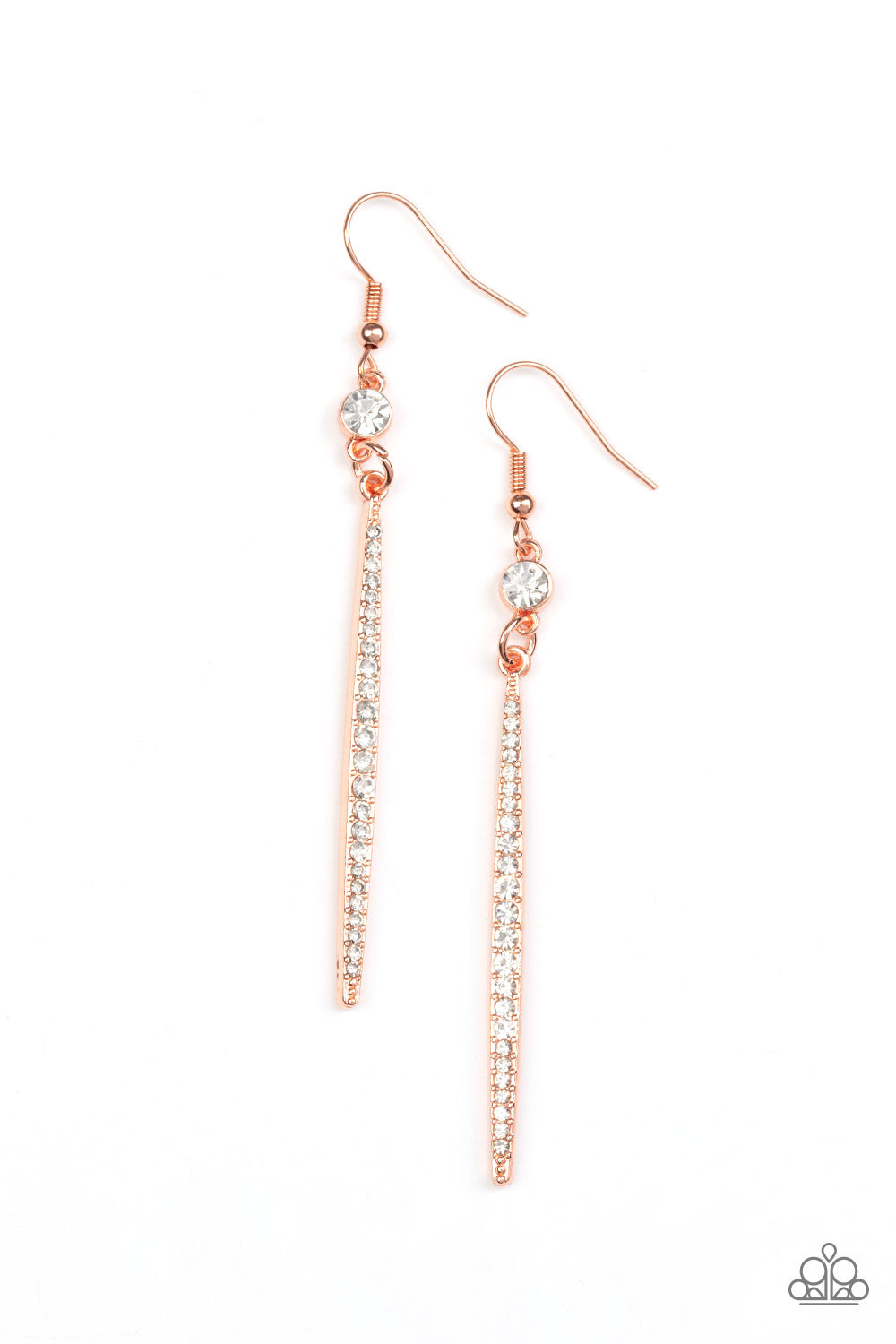 Paparazzi Skyscraping Shimmer Copper Fishhook Earrings - P5RE-CPSH-112XX
