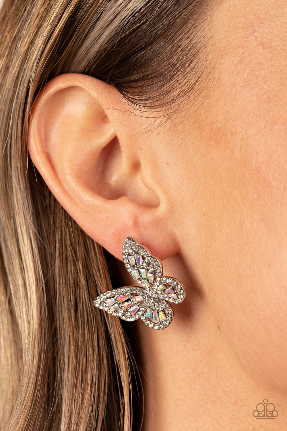 Paparazzi Smooth Like FLUTTER Multi Post Earrings - P5PO-MTXX-083XX