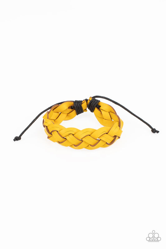 Paparazzi SoCal Summer Yellow Sliding Knot Bracelet
