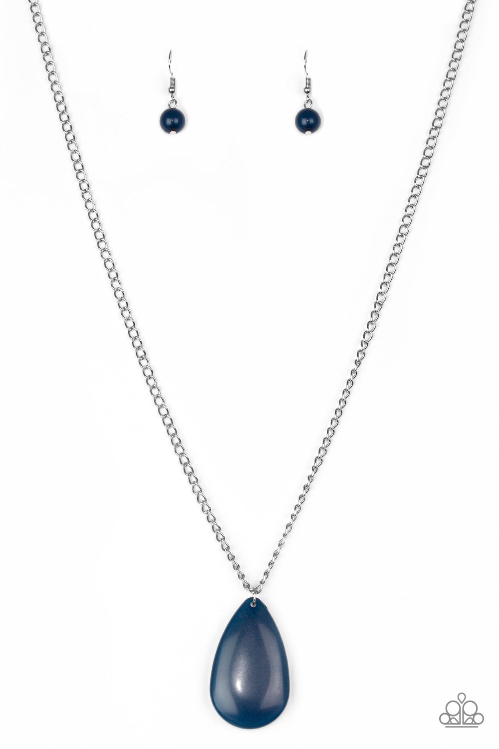 Paparazzi So Pop-YOU-lar Blue Long Necklace - P2SE-BLXX-307XX