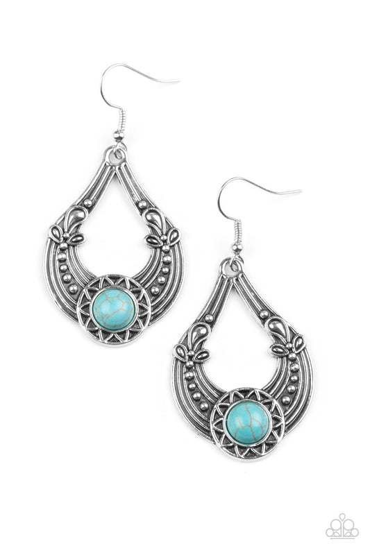 Paparazzi Sol Sonata Blue Fishhook Earrings