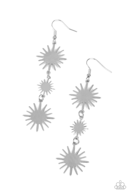 Paparazzi Solar Soul Silver Fishhook Earrings - P5SE-SVXX-192XX