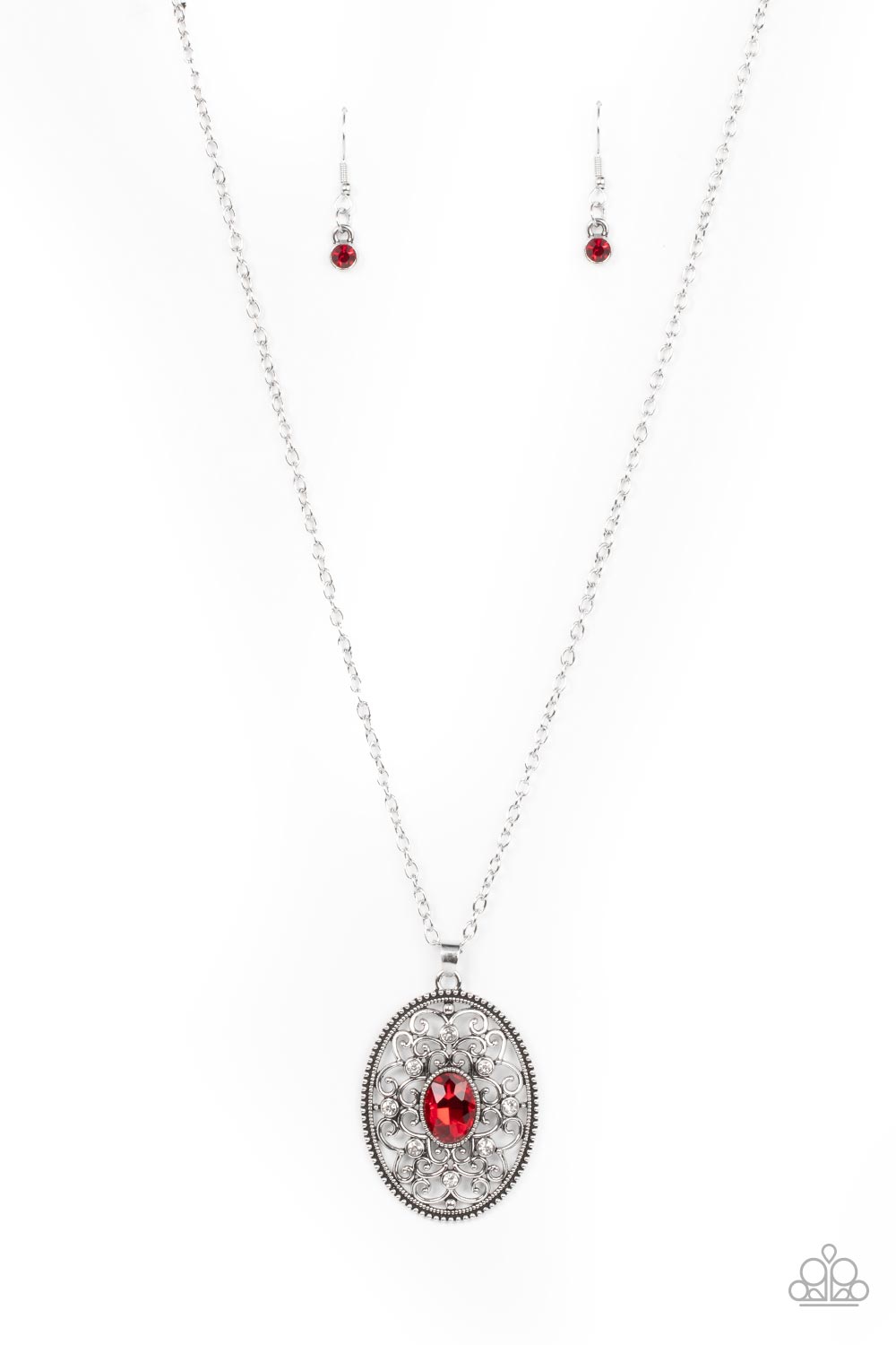 Paparazzi Sonata Swing Red Long Necklace - P2RE-RDXX-234XX