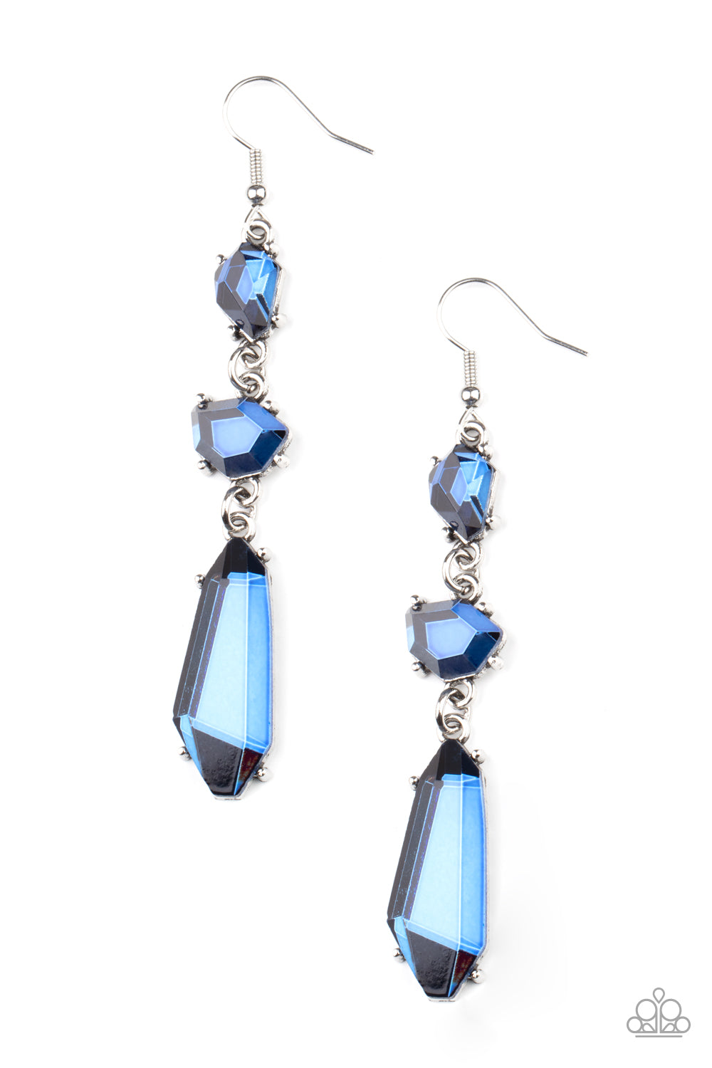 Paparazzi Sophisticated Smolder Blue Fishhook Earrings - P5ST-BLXX-028XX