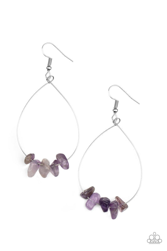 Paparazzi South Beach Serenity Purple Fishhook Earrings - P5SE-PRXX-079XX