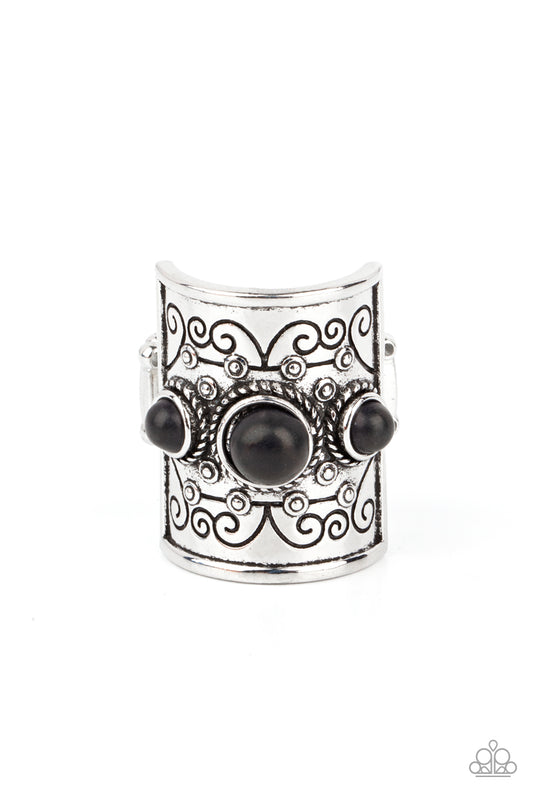 Paparazzi Southwestern Scenery Black Ring