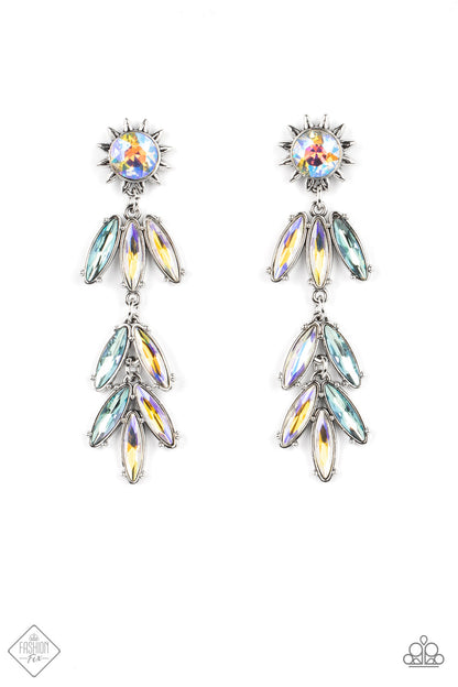 Paparazzi Space Age Sparkle Multi Post Earrings - Fashion Fix Sunset Sightings July 2022