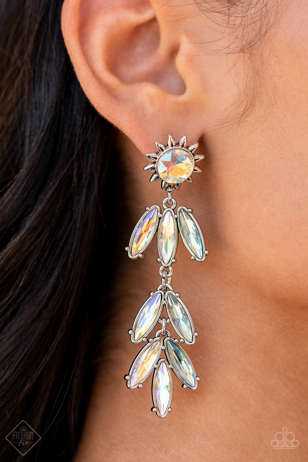 Paparazzi Space Age Sparkle Multi Post Earrings - Fashion Fix Sunset Sightings July 2022