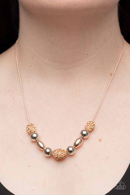 Paparazzi Space Glam Multi Short Necklace - P2DA-MTXX-075XX