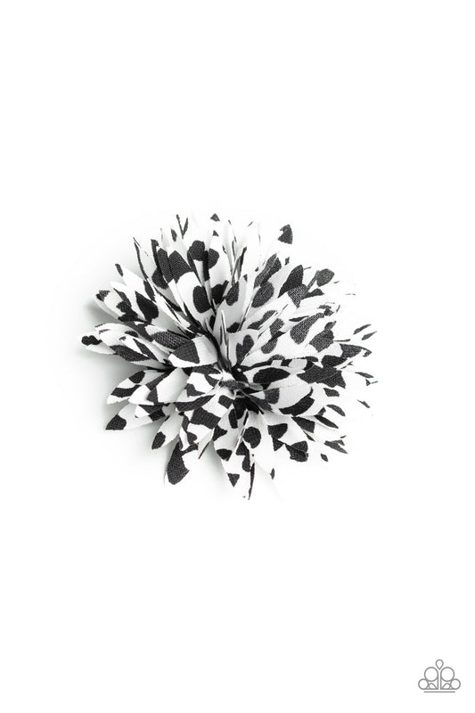 Paparazzi Splattered Splendor Black Hairbow