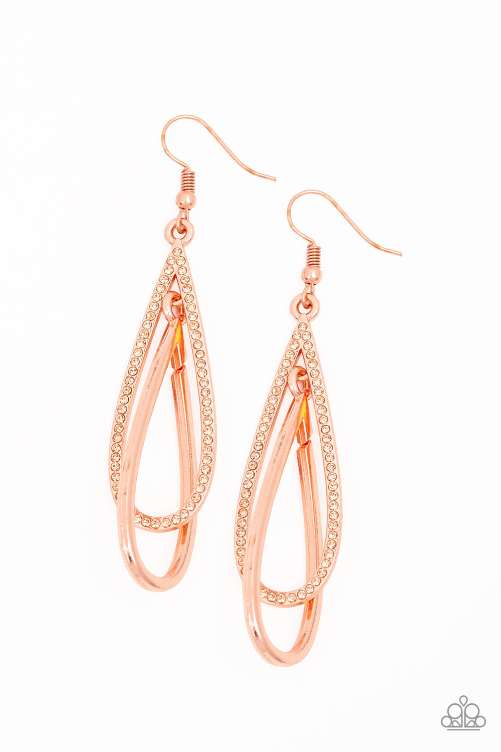 Paparazzi Spotlight Splendor Copper Fishhook Earrings