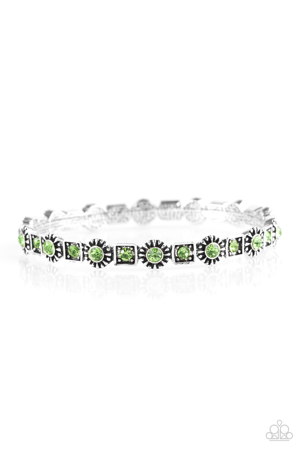 Paparazzi Spring Inspiration Green Bangle Bracelet