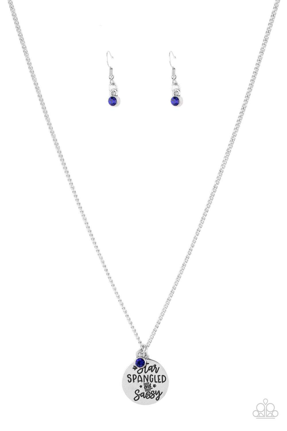 Paparazzi Star-Spangled Sass Blue Long Necklace - P2WD-BLXX-154XX