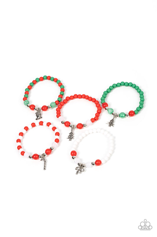 Paparazzi Starlet Shimmer Kids Christmas / Holiday Stretch Bracelet - P9SS-MTXX-319XX