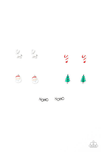 Paparazzi Starlet Shimmer Christmas Post Back Earrings - P5SS-MTXX-229XX