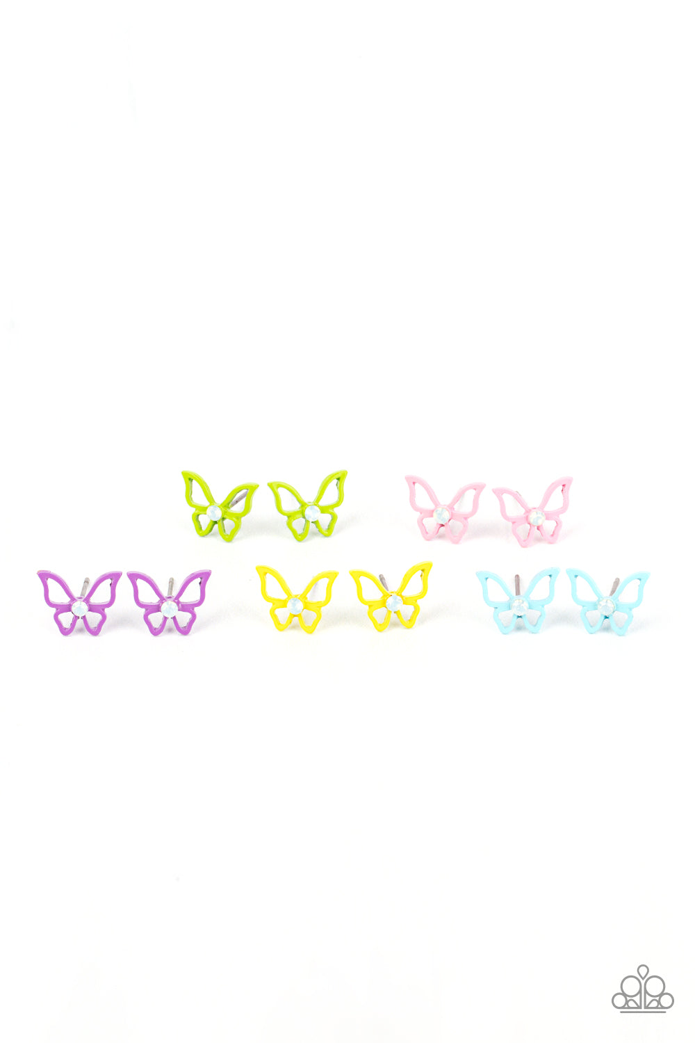 Paparazzi Starlet Shimmer Butterfly Post Back Earrings - P5SS-MTXX-335XX