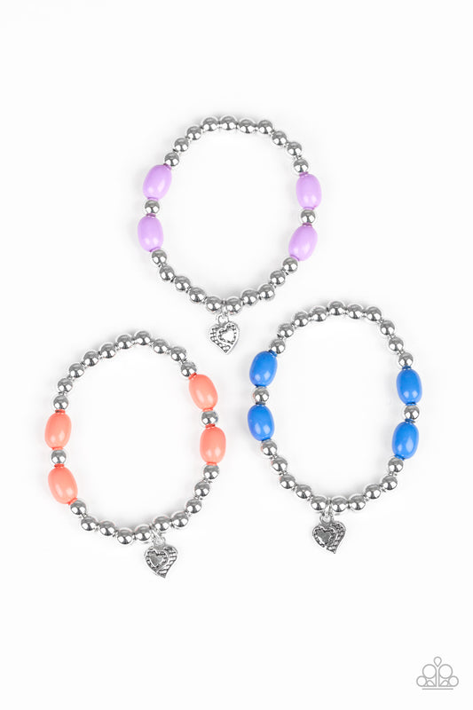 Paparazzi Starlet Shimmer Kids Heart Stretch Bracelet - P9SS-MTXX-154XX