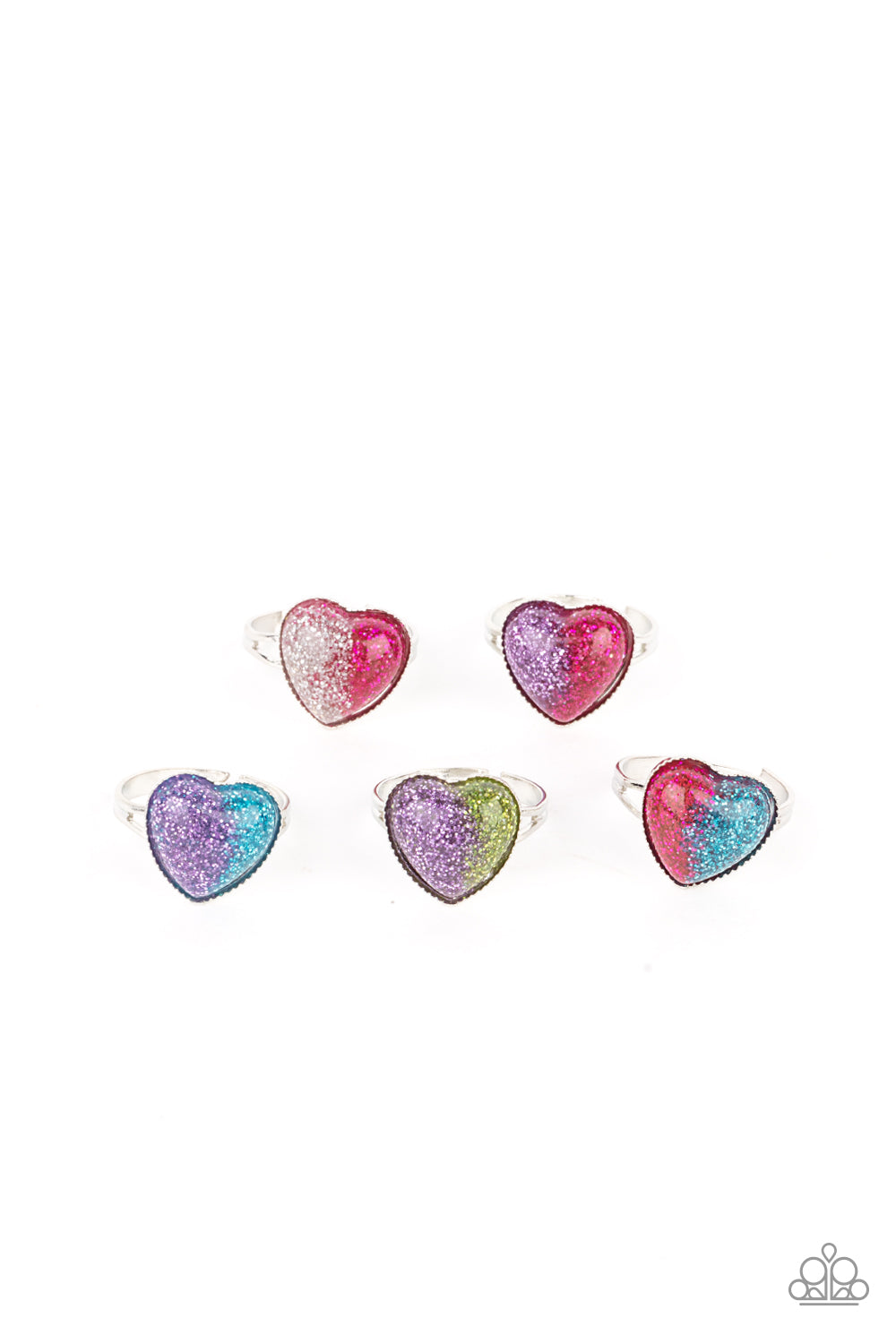 Paparazzi Starlet Shimmer Glitter Heart Rings - P4SS-MTXX-259XX