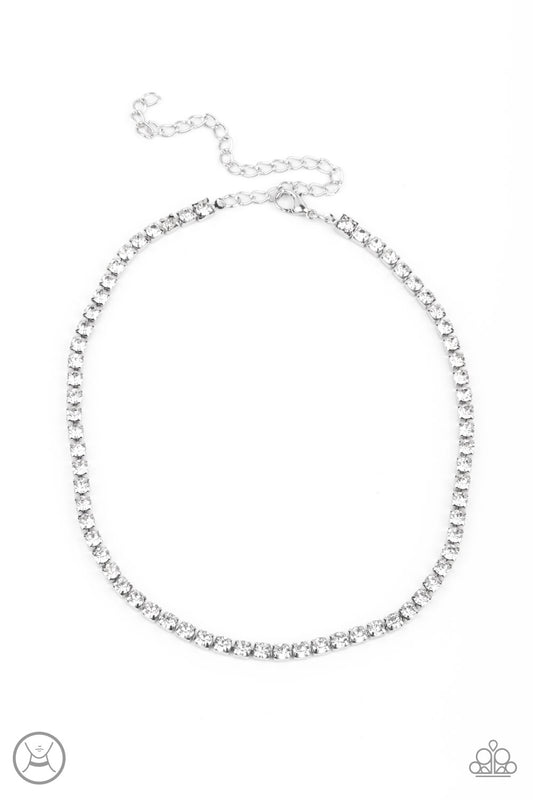 Paparazzi Starlight Radiance White Choker Necklace - P2CH-WTXX-046XX