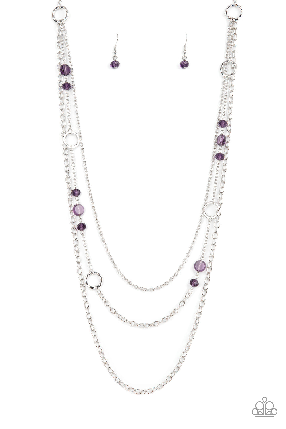 Purple Turtle Long Necklace – Celtic Crystal Design Jewelry