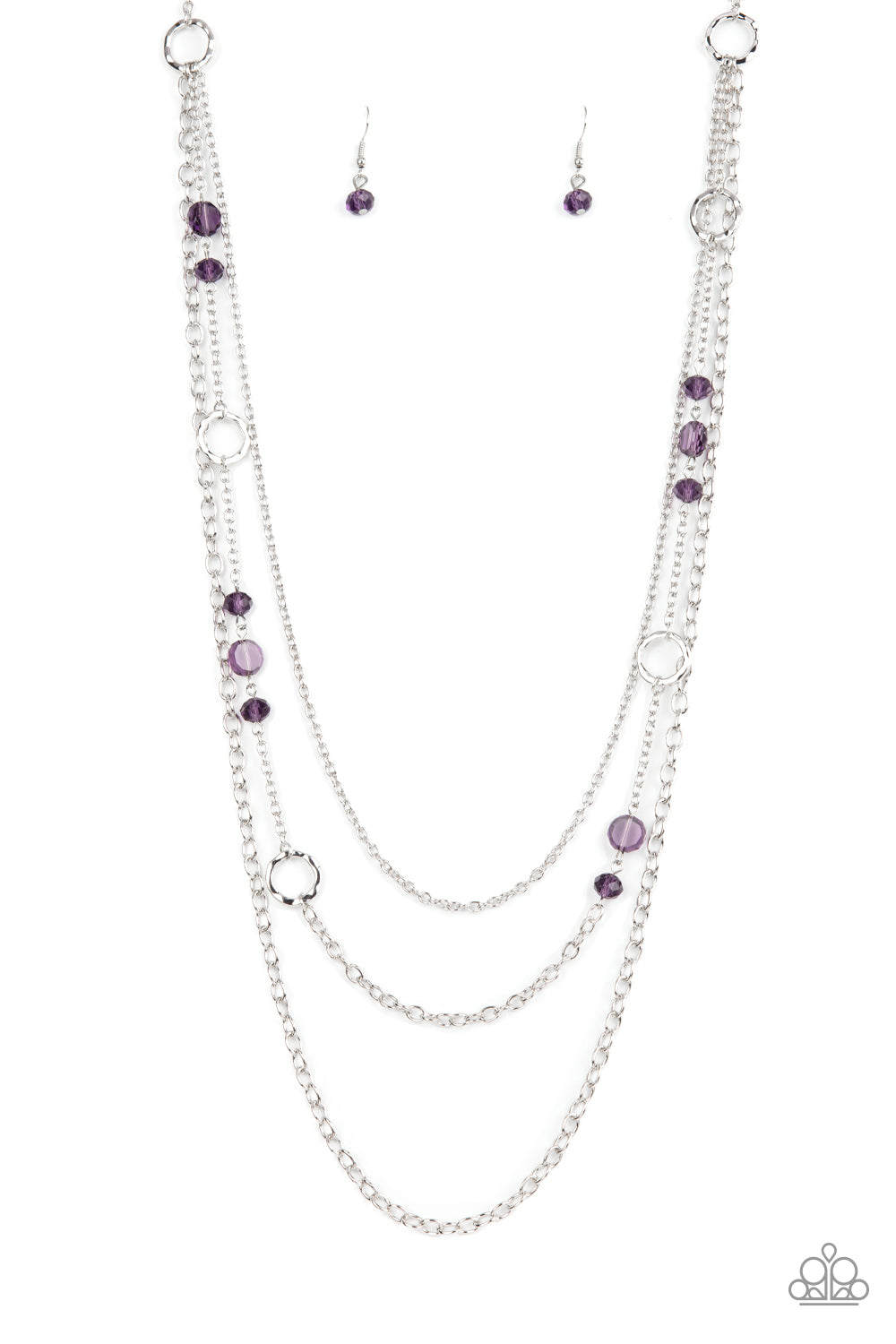 Paparazzi Starry-Eyed Eloquence Purple Long Necklace - P2RE-PRXX-274XX