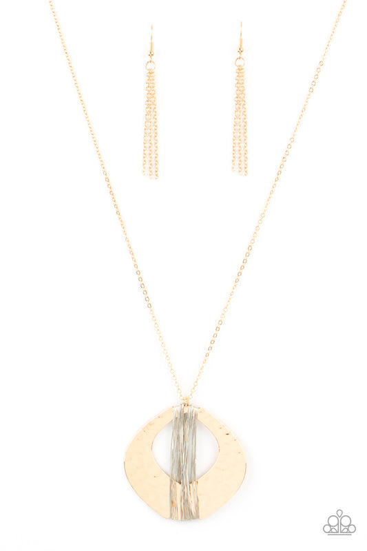 Paparazzi State of the ARTISAN Gold Long Necklace - P2BA-GDXX-046XX