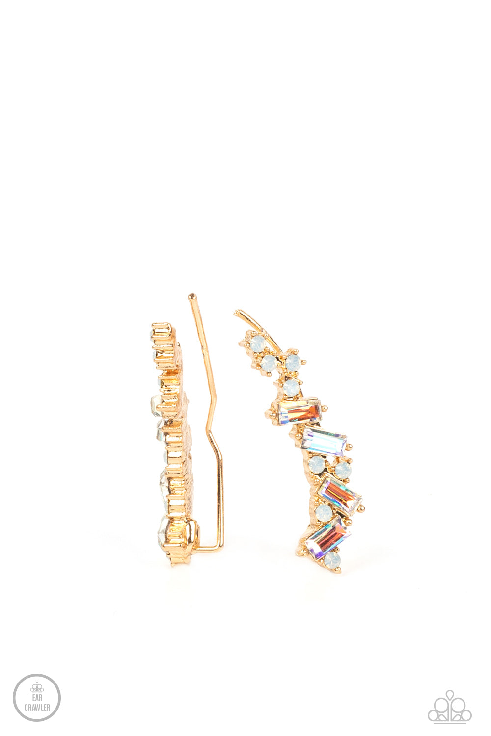 Paparazzi Stay Magical Gold Ear Crawler Earrings - P5PO-CRGD-214XX