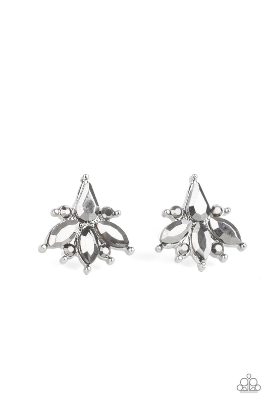 Paparazzi Stellar Sheen Silver Post Earrings