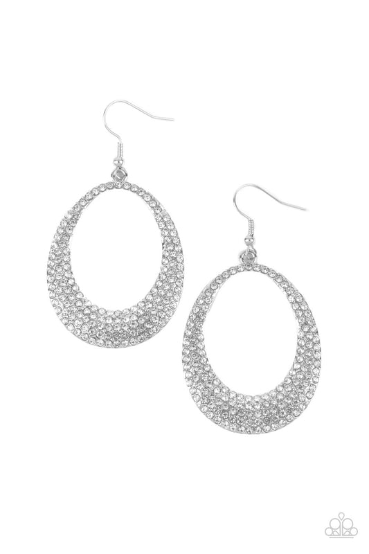 Paparazzi Storybook Bride White Fishhook Earrings - P5RE-WTXX-521XX
