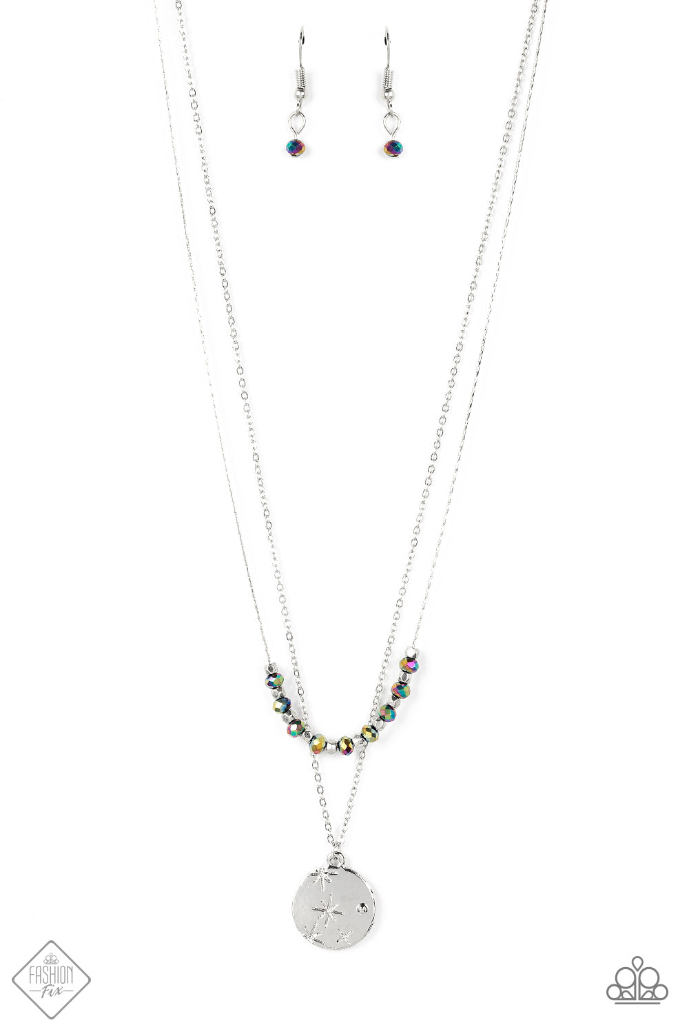 Paparazzi Stunning Supernova Multi Oil Spill Short Necklace – Fashion Fix Sunset Sightings August 2022