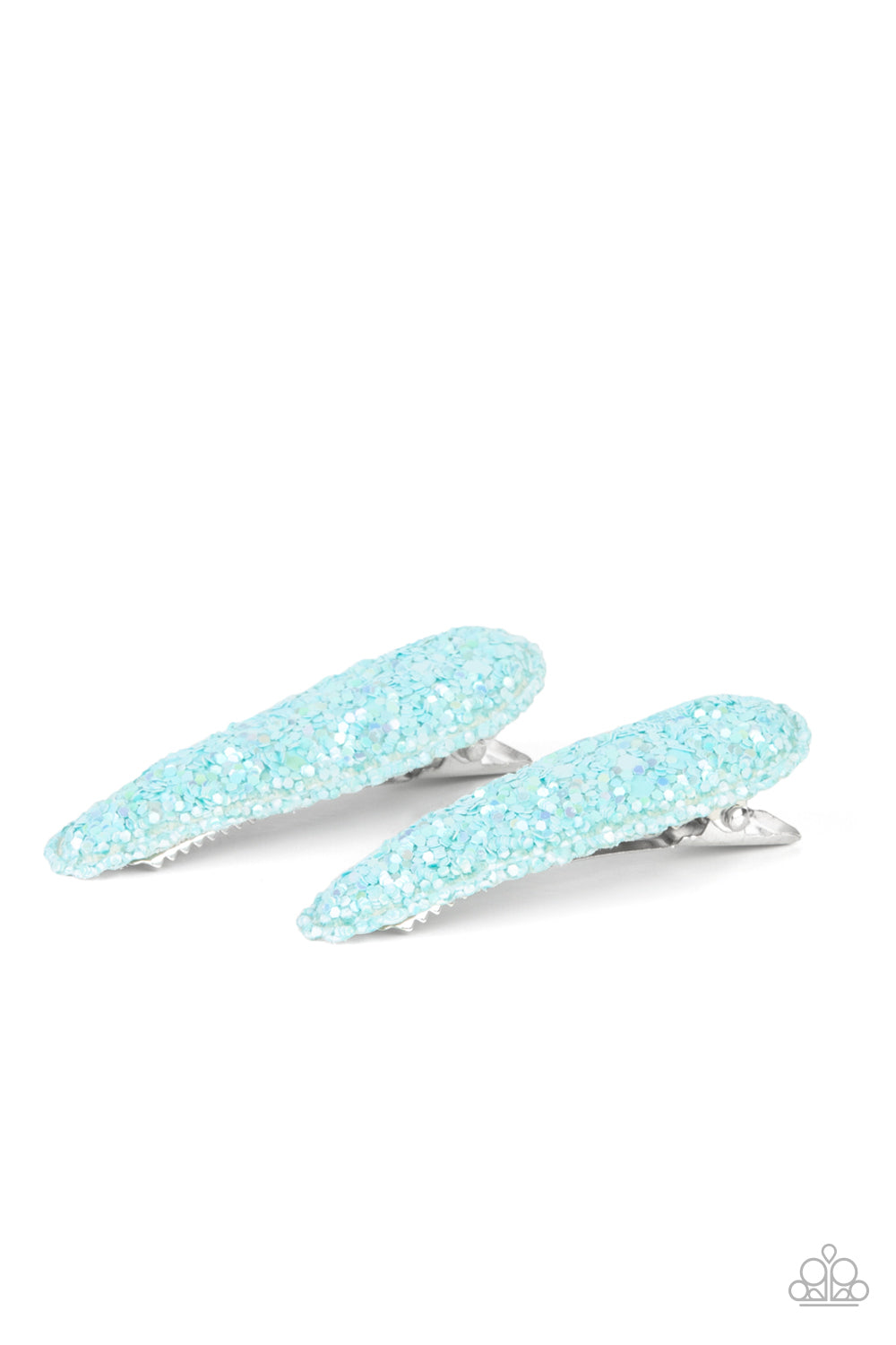 Paparazzi Sugar Plum Sparkle Blue Hair Clip Duo - P7SS-BLXX-162XX