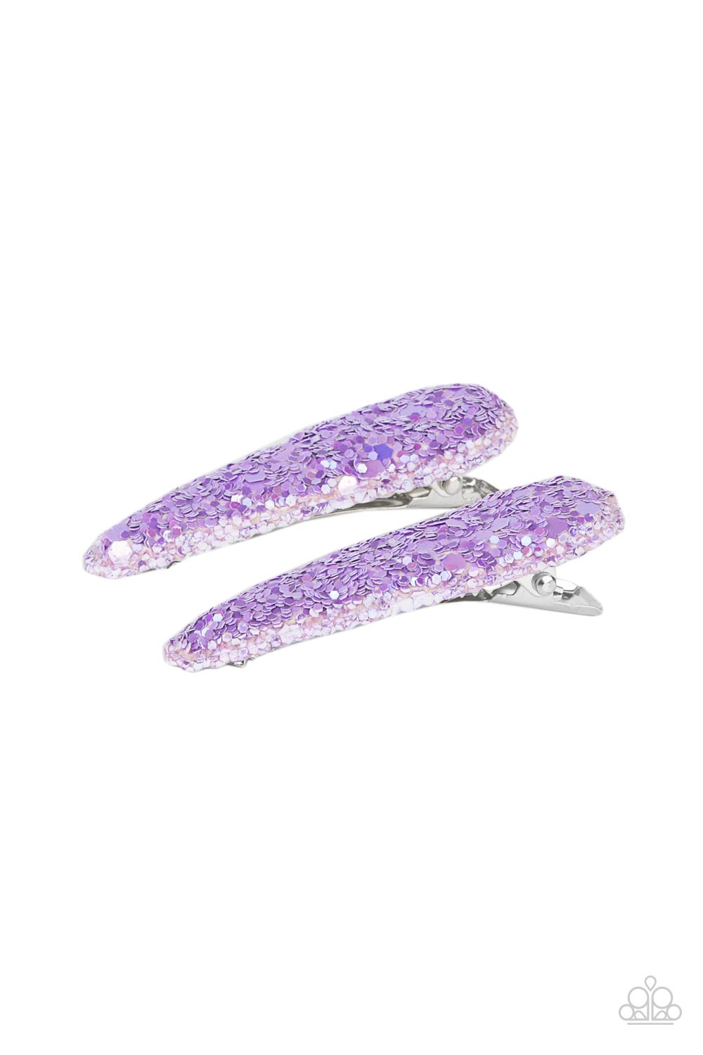 Paparazzi Sugar Plum Sparkle Purple Hair Clip Duo - P7SS-PRXX-124XX