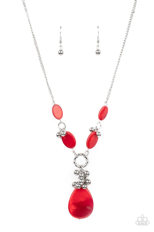 Paparazzi Summer Idol Red Short Necklace - P2SE-RDXX-295XX