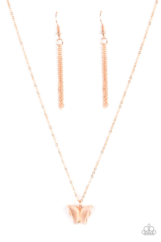 Paparazzi Butterfly Prairies Copper Short Necklace - Summer Party Pack 2021