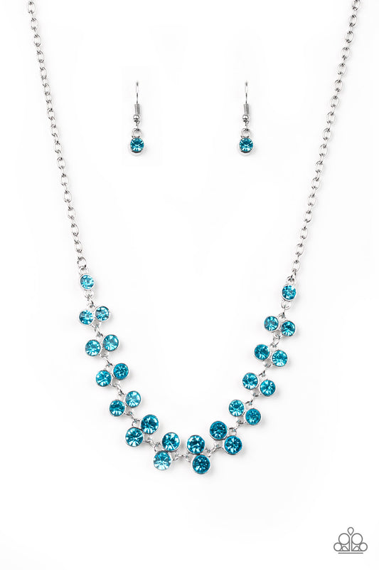 Paparazzi Super Starstruck Blue Short Necklace - P2RE-BLXX-243XX