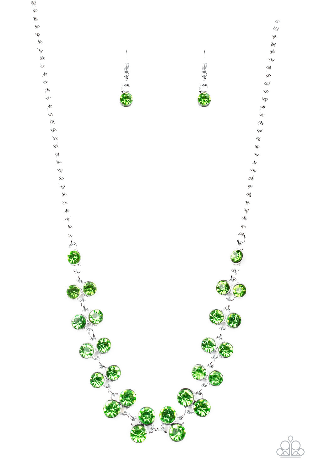 Paparazzi Super Starstruck Green Short Necklace - P2RE-GRXX-184XX