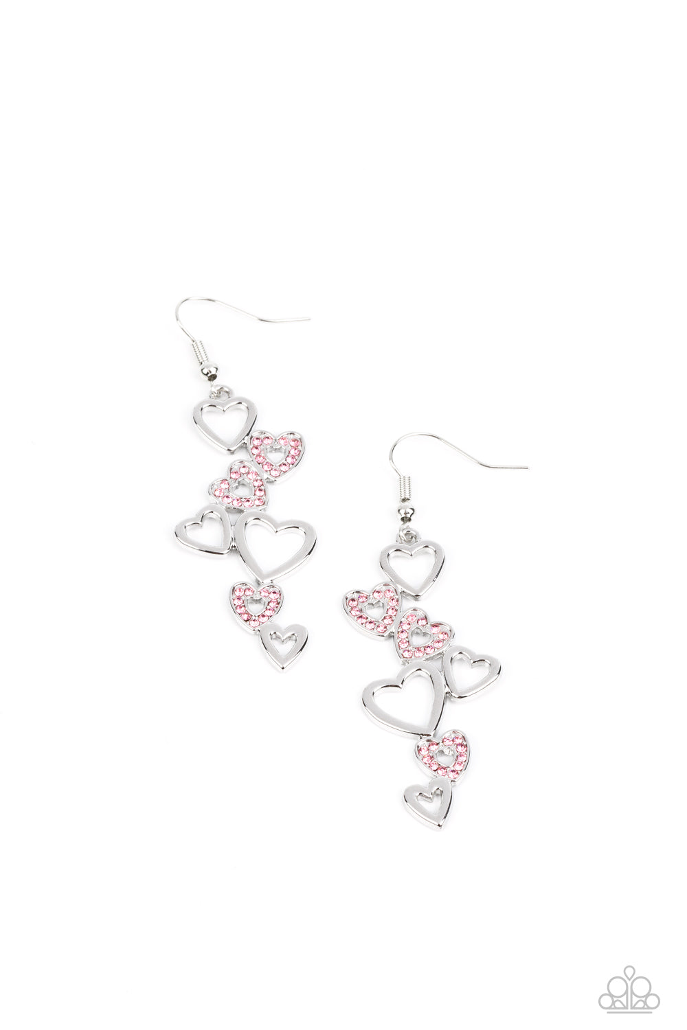 Paparazzi Sweetheart Serenade Pink Fishhook Earrings - P5RE-PKXX-267XX