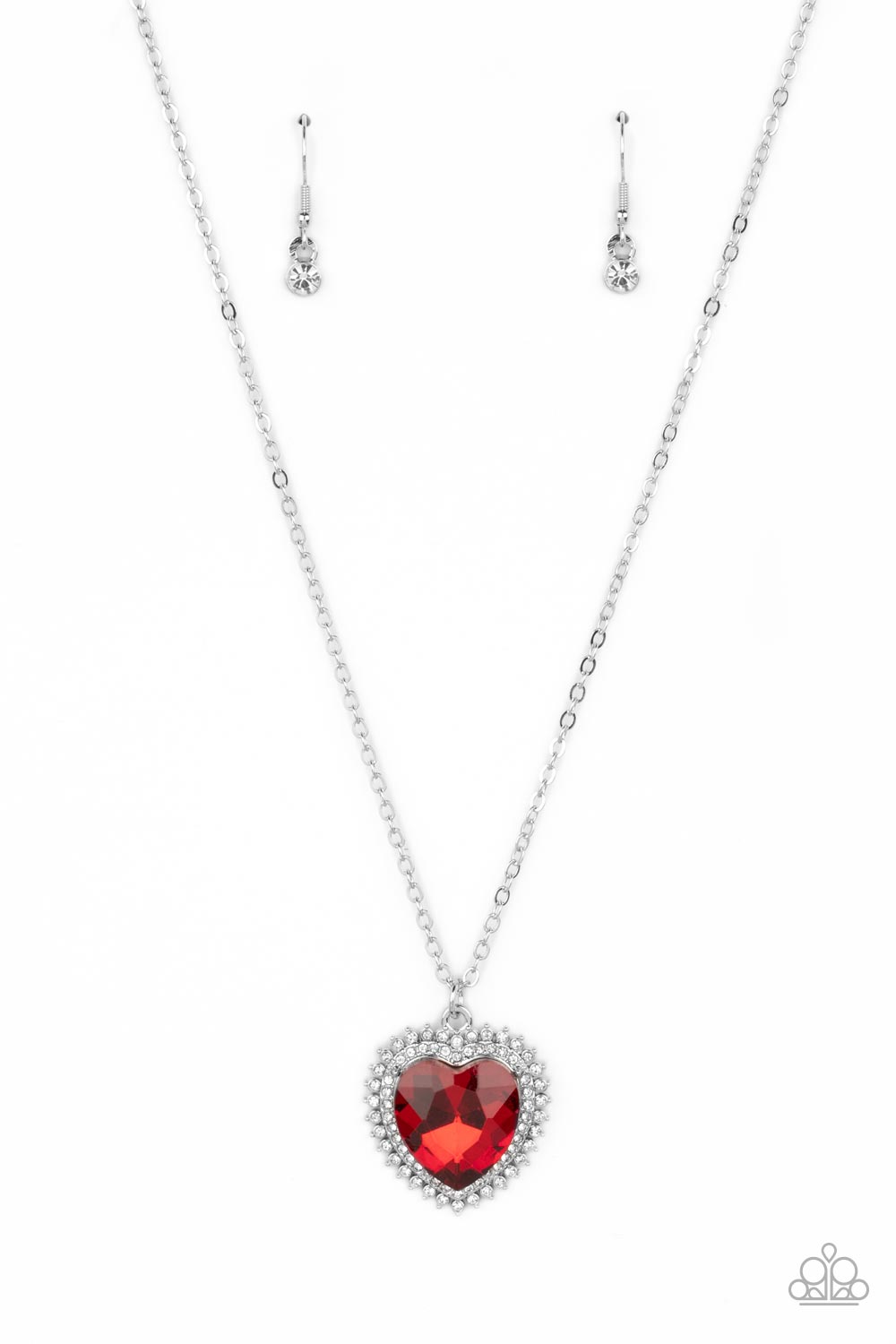 Paparazzi Sweethearts Stroll Red Short Necklace - P2RE-RDXX-253XX