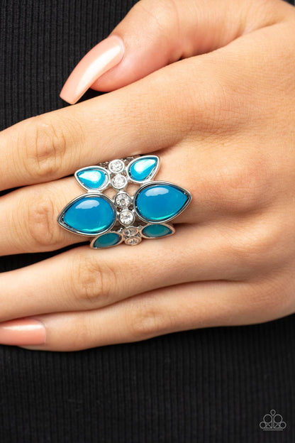 Paparazzi TRIO Tinto Blue Ring - P4RE-BLXX-248XX