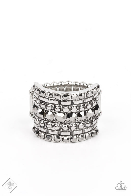 Paparazzi Target Locked Silver Ring - Fashion Fix Magnificent Musings April 2021