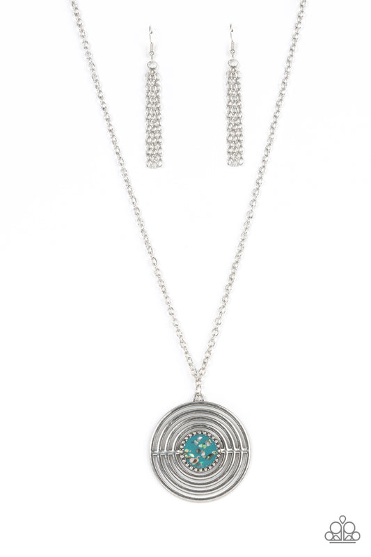 Paparazzi Targeted Tranquility Blue Long Necklace - P2SE-BLXX-484XX