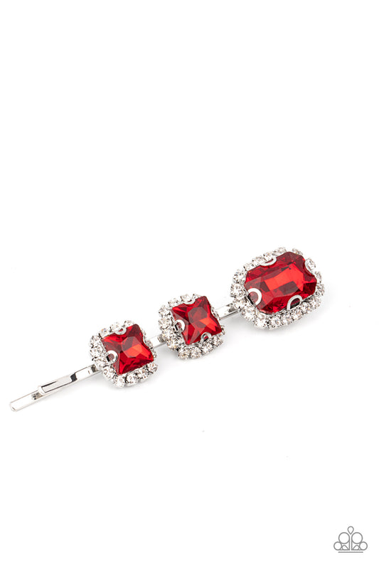 Paparazzi Teasable Twinkle Red Hairbow - P7SS-RDXX-089XX