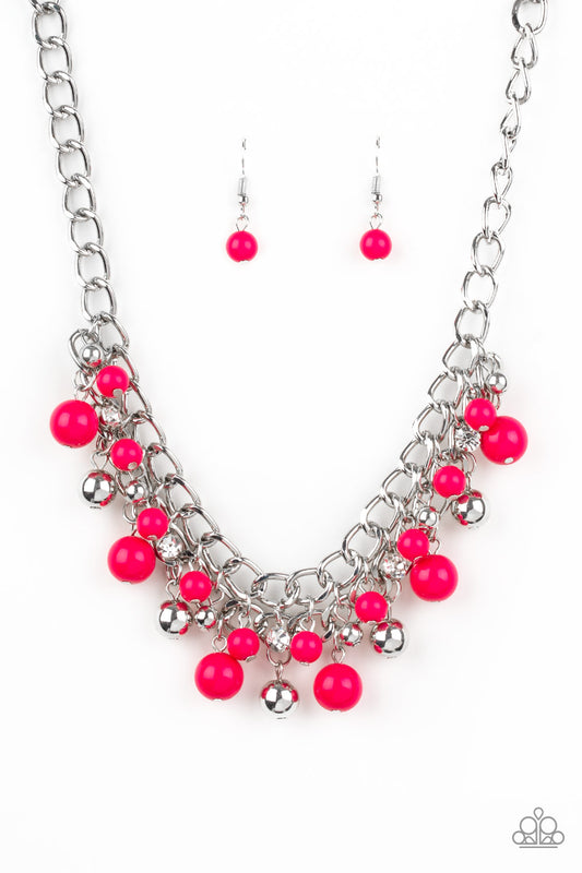 Paparazzi The Bride To BEAD Pink Short Necklace - P2WH-PKXX-363XX