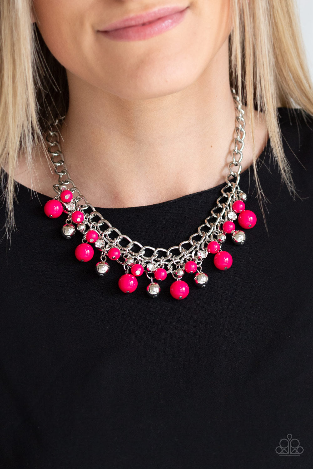 Paparazzi The Bride To BEAD Pink Short Necklace - P2WH-PKXX-363XX