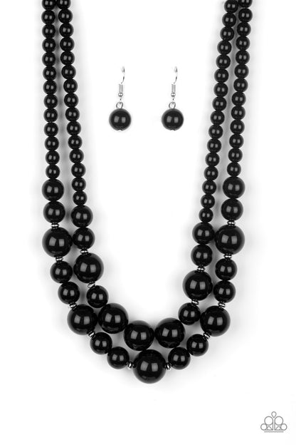 Paparazzi The More The Modest Black Short Necklace - P2RE-BKXX-270XX