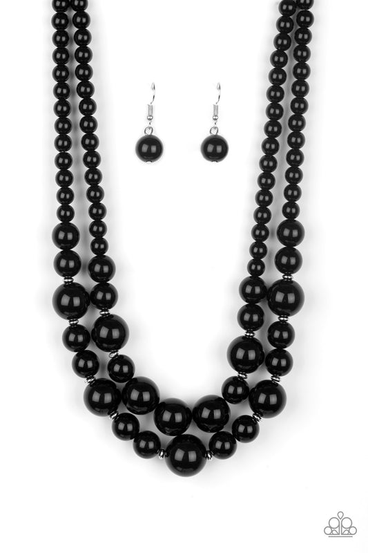 Paparazzi The More The Modest Black Short Necklace - P2RE-BKXX-270XX