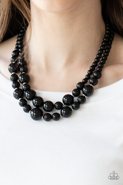 Paparazzi The More The Modest Black Short Necklace - P2RE-BKXX-270XX